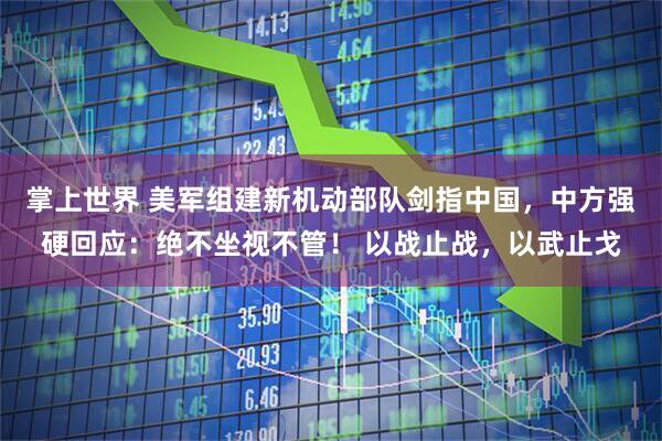 掌上世界 美军组建新机动部队剑指中国，中方强硬回应：绝不坐视不管！ 以战止战，以武止戈