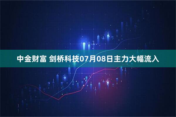 中金财富 剑桥科技07月08日主力大幅流入